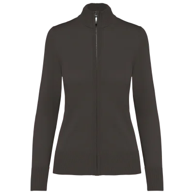 Cardigan zippé femme