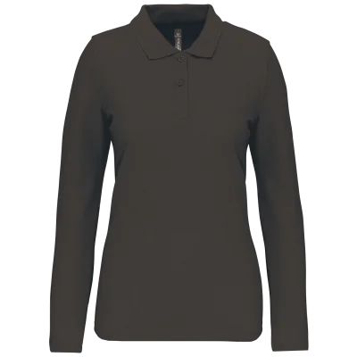 Polo manches longues femme
