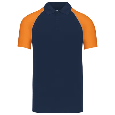 Polo baseball manches courtes