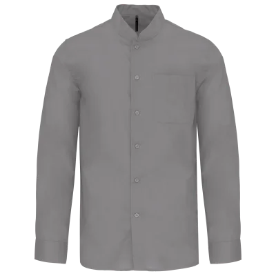 Chemise col mao manches longues