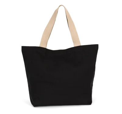 Grand sac shopping recyclé à fond plat