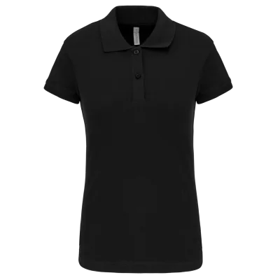 Polo piqué manches courtes femme