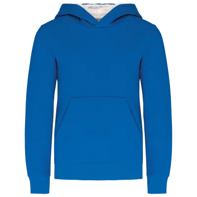 Sweat-shirt capuche contrastée enfant