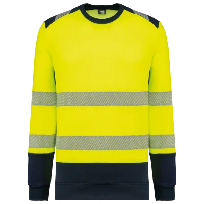 Sweat-shirt de sécurité recyclé col rond unisexe