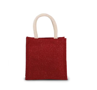 Sac style cabas en toile de jute - petit modèle