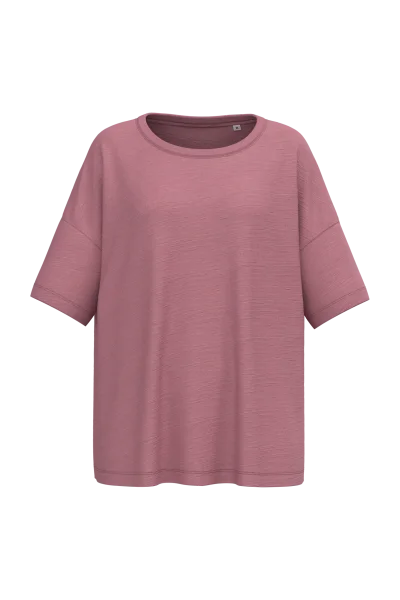T-shirt écoresponsable slub oversize femme