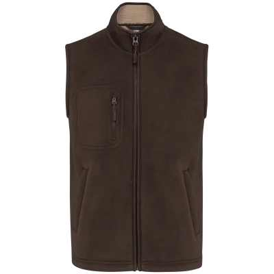 Bodywarmer polaire avec intérieur sherpa unisexe