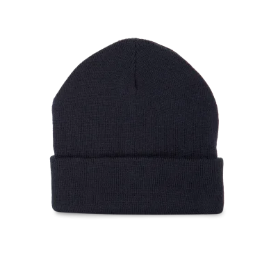 Bonnet recyclé avec revers tricoté