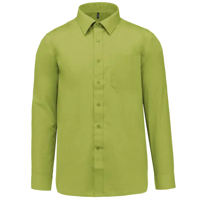 Chemise popeline polycoton entretien facile homme