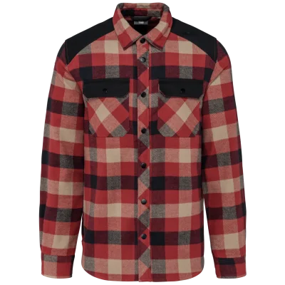 Chemise à carreaux avec poches homme