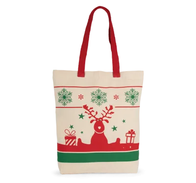 Sac shopping avec motifs de Noël