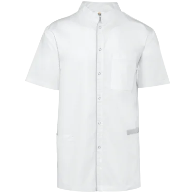 Blouse polycoton avec boutons-pression homme