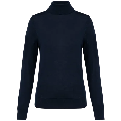 Pull Mérinos col roulé femme