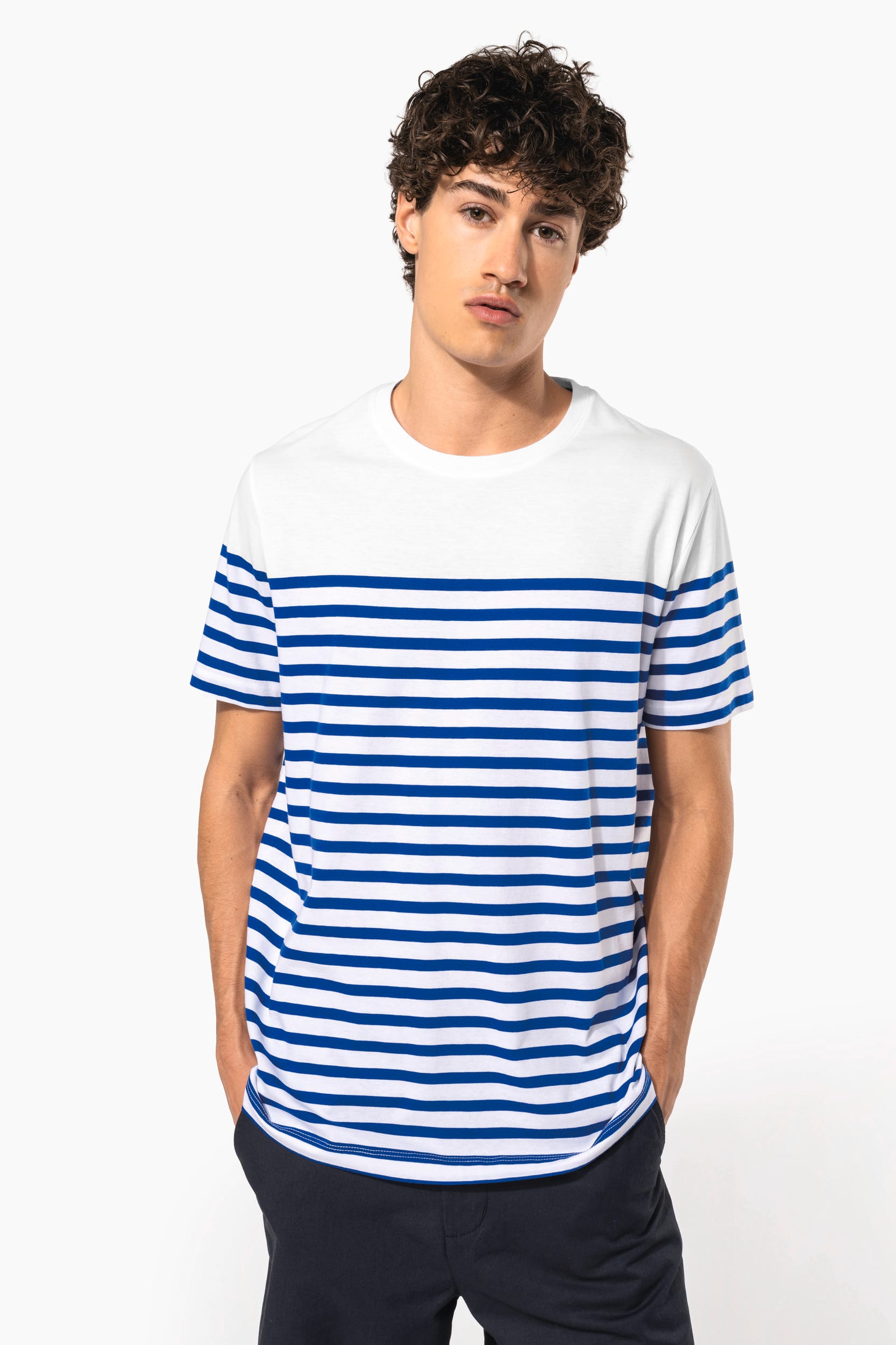 T-shirt marin col rond Bio homme