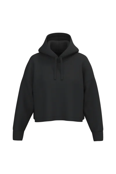 Sweat-shirt crop à capuche femme