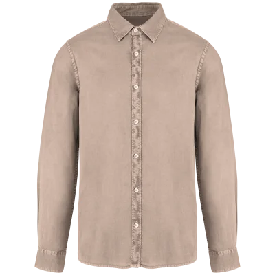 Chemise écoresponsable délavée homme