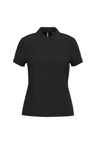 Polo piqué manches courtes femme