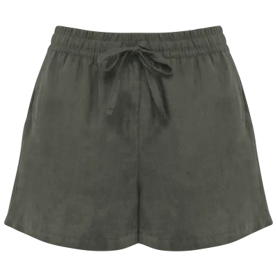 Short en lin femme