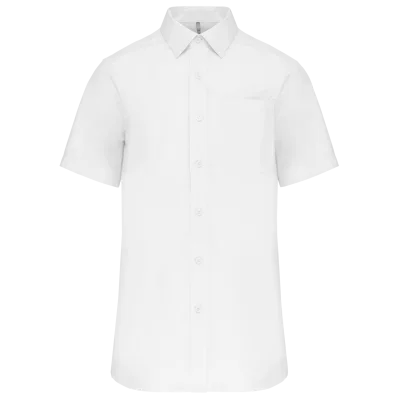 Chemise popeline manches courtes