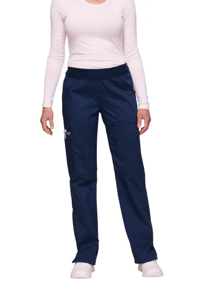 Pantalon cargo à taille moyenne à enfiler femme