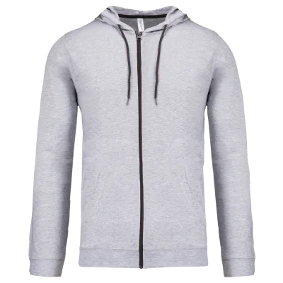 Veste coton légère à capuche