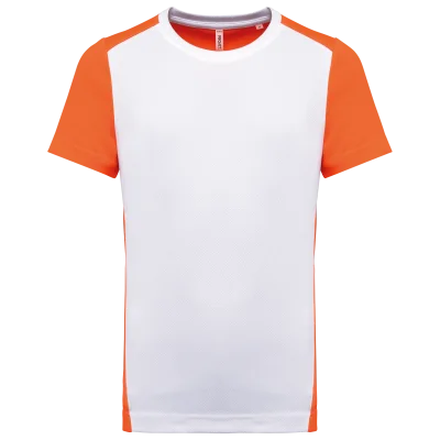 T-shirt de sport écoresponsable bicolore homme