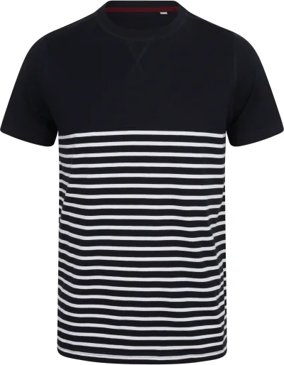 T-shirt breton à manches courtes