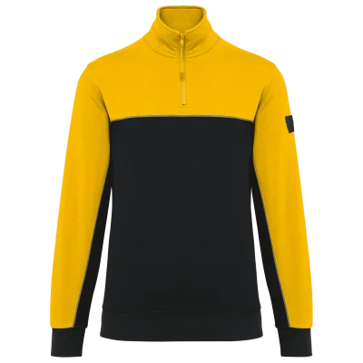 Sweat-shirt écoresponsable col zippé unisexe