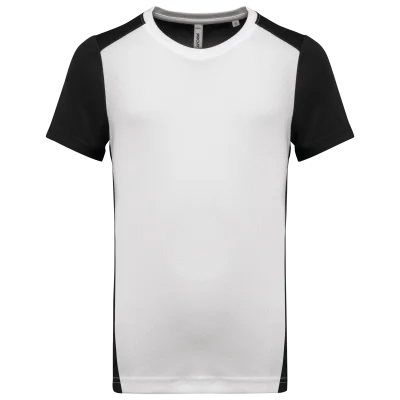T-shirt de sport écoresponsable bicolore homme