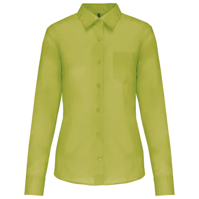 Chemise popeline polycoton entretien facile femme