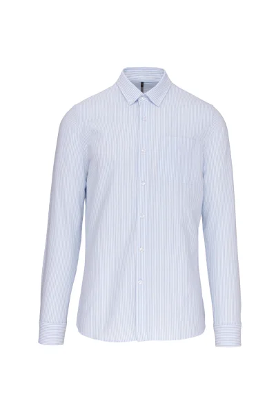 Chemise Oxford lavée manches longues