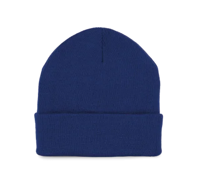 Bonnet recyclé avec revers tricoté