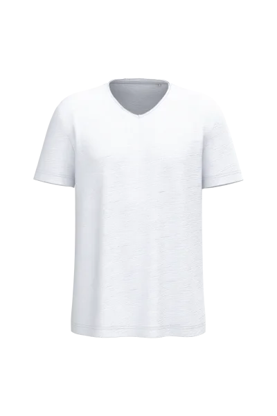 T-shirt écoresponsable col slub à épaules tombantes homme