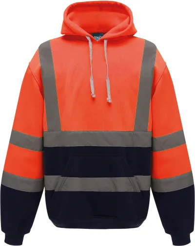 Sweatshirt capuche haute visibilité