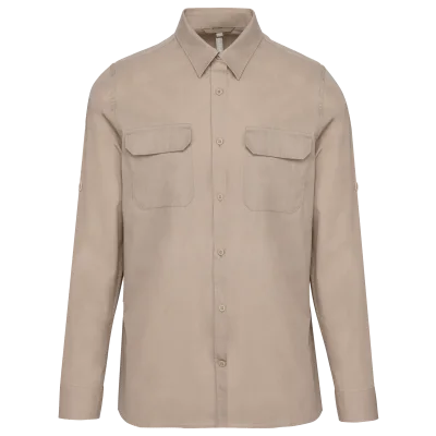 Chemise safari manches longues homme