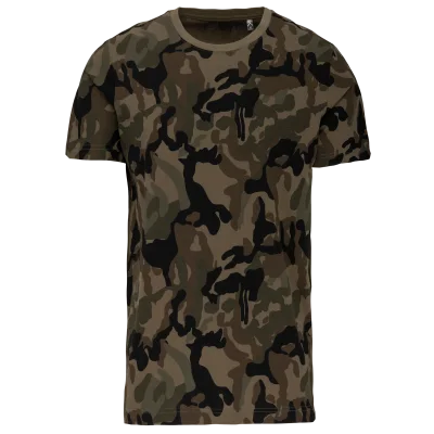T-shirt camo manches courtes homme