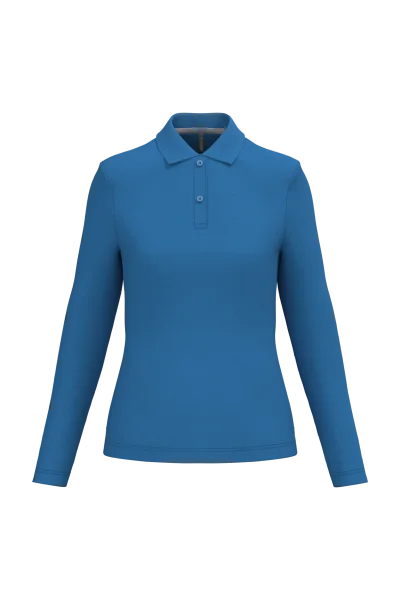 Polo manches longues femme