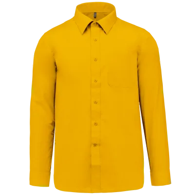 Chemise popeline polycoton entretien facile homme