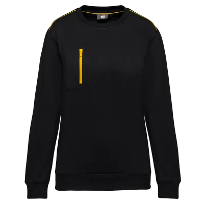 Sweat-shirt Day To Day zip poche contrastée unisexe