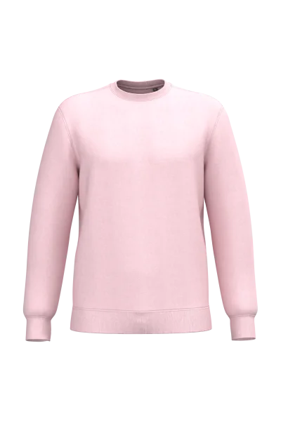 Sweat-shirt recyclé col rond unisexe