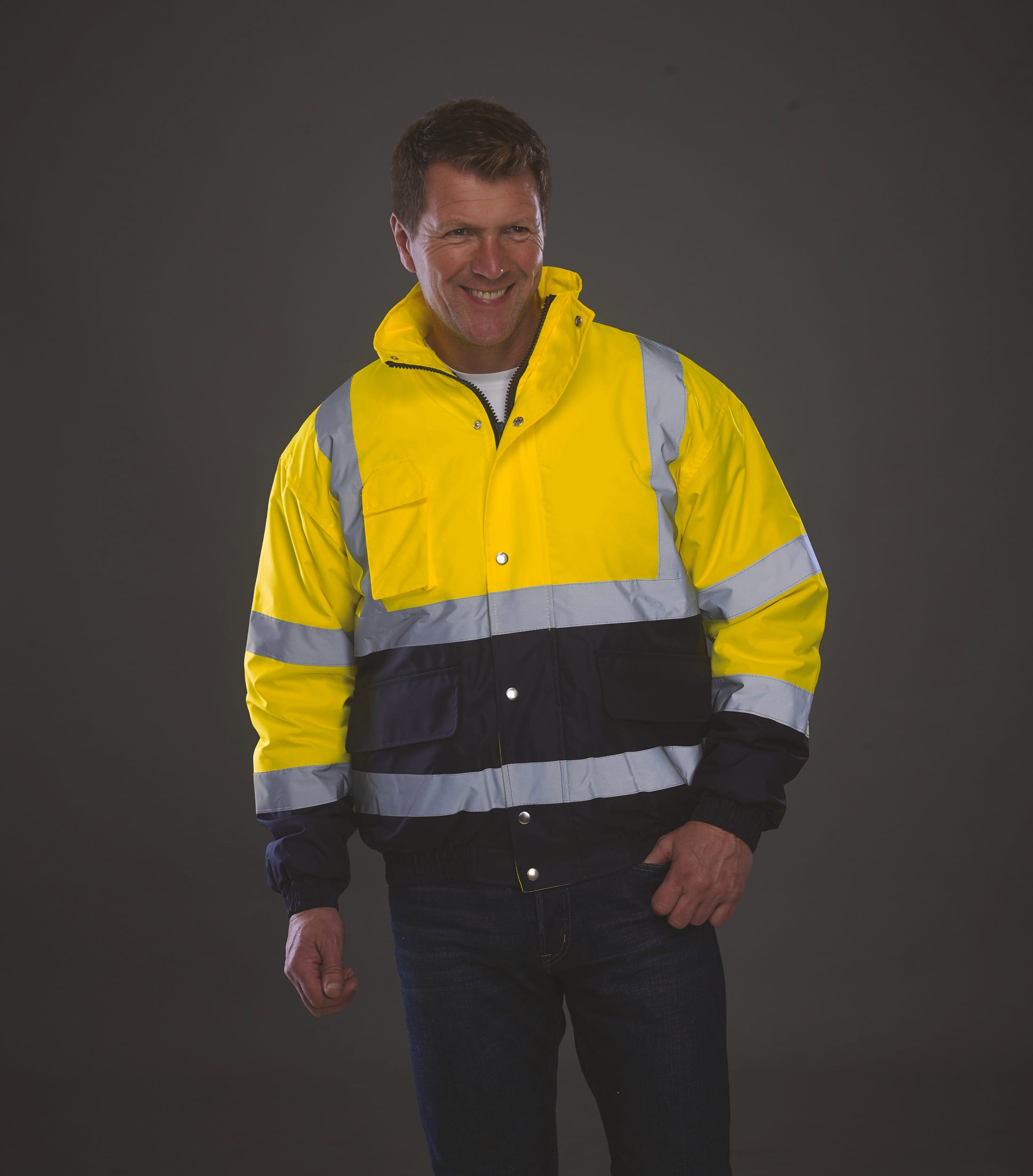 Blouson bicolore haute visibilité