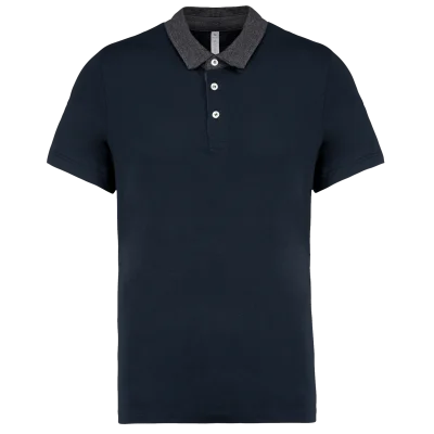 Polo jersey bicolore homme