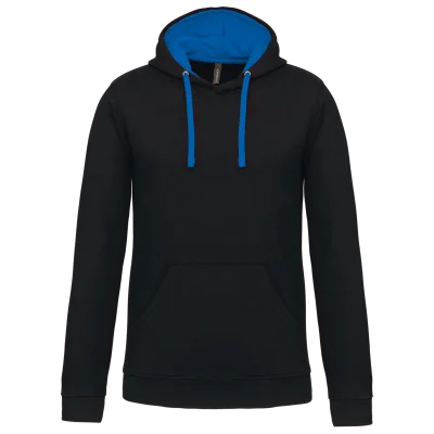 Sweat-shirt capuche contrastée homme