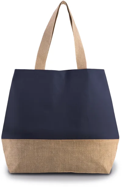 Sac shopping en toiles de coton et jute