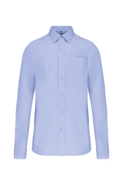 Chemise popeline manches longues