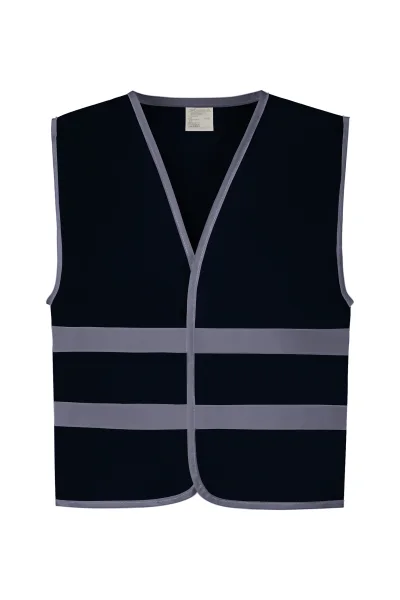 Gilet avec bordures et bandes réfléchissantes