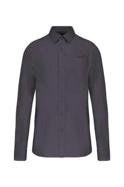 Chemise popeline manches longues