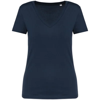 T-shirt écoresponsable col V femme