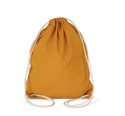 Sac à dos en coton avec cordelettes