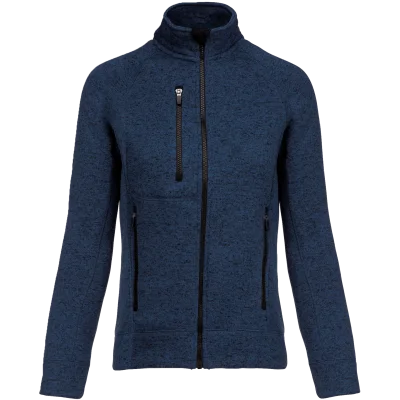 Veste zippée chinée femme